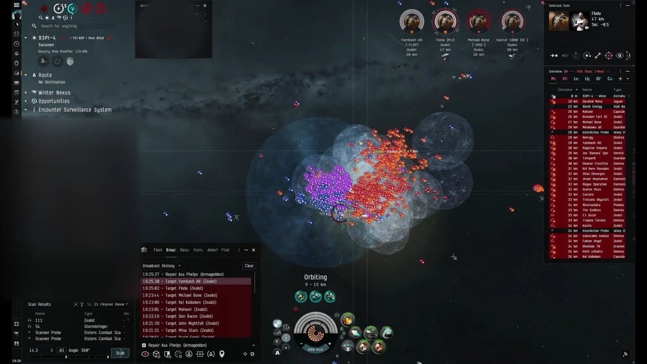 Eve Online - INIT & Snuffed Out vs WinterCo | 1600+ Local (2025-12-29)