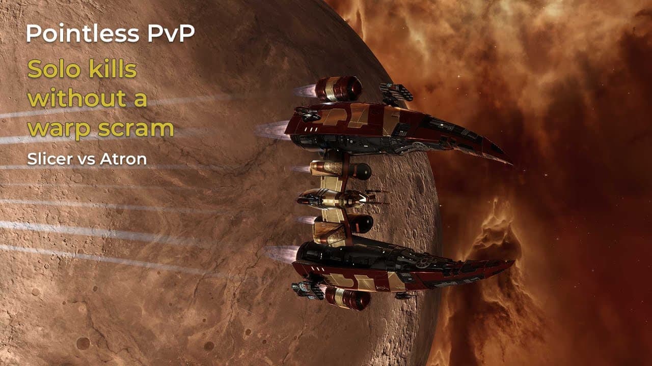 Eve Online PvP: soloing Atrons with a pointless Slicer