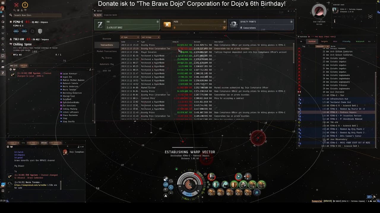 Brave Dojo - Dread Ratting in Nullsec???