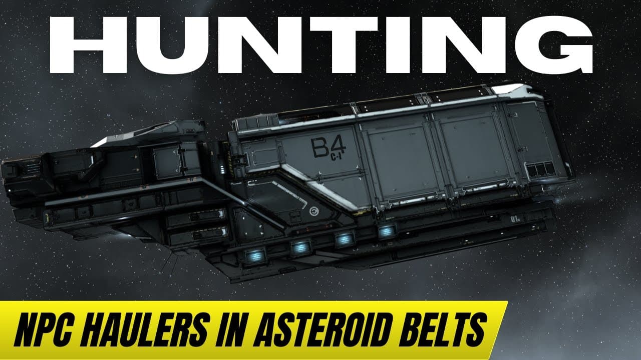 Hunting NPC Haulers in Asteroid Belts #EVEOnline #PvE