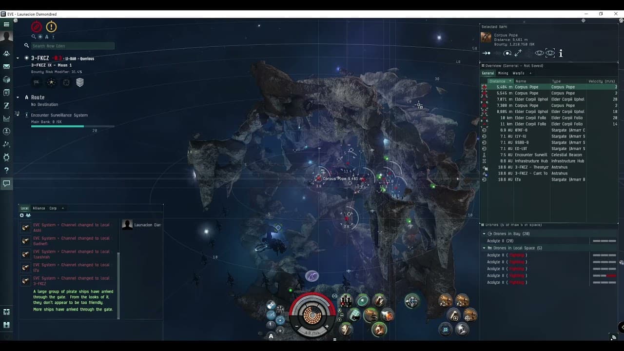 Ratting Guide: Marauder Kronos Blood Raider ratting - Elana Damondred - Eve Online - April -2021