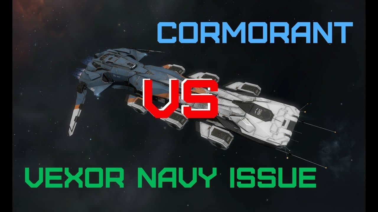 EVE Online. Cormorant vs Vexor Navy Issue