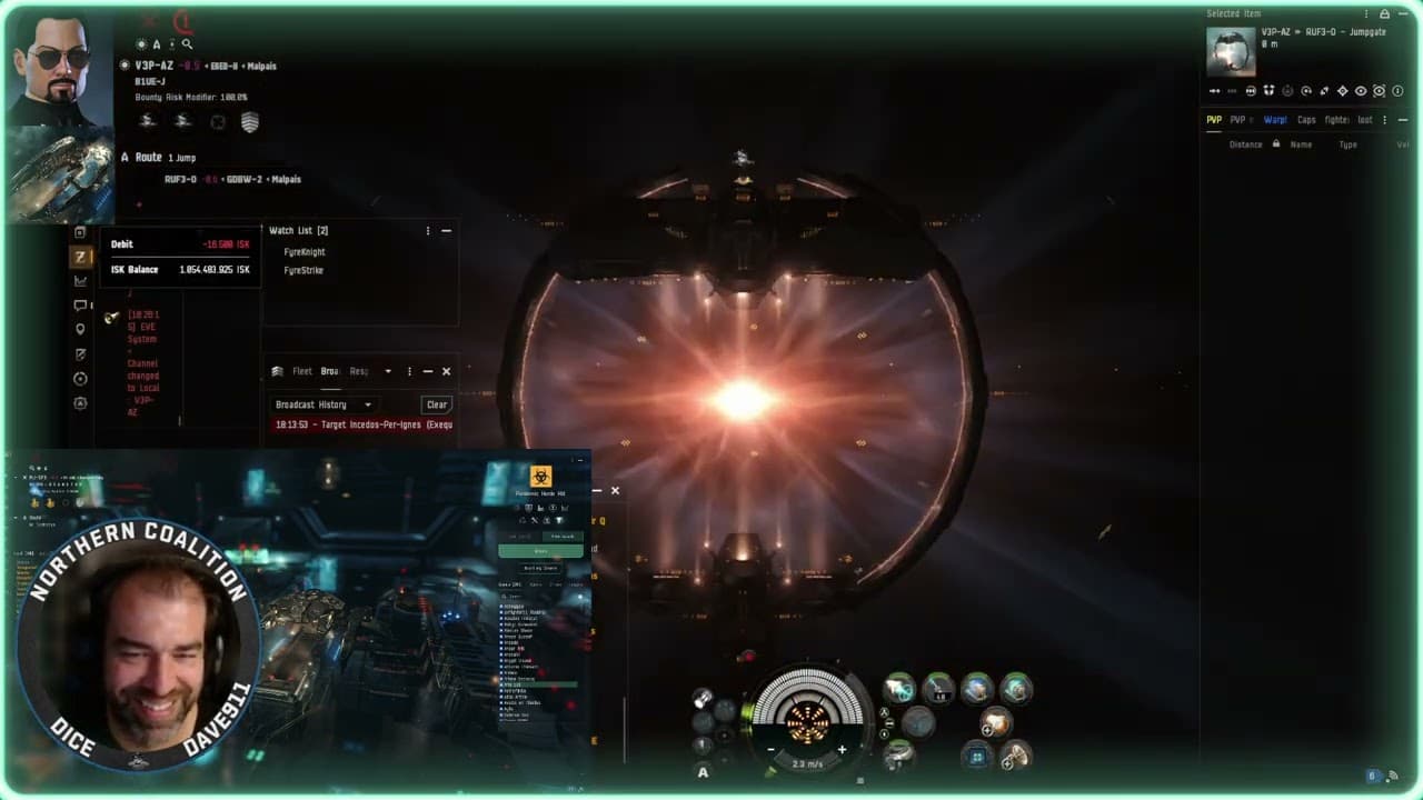 *EveOnline* *PVP*  Fleet Hunter 08/08