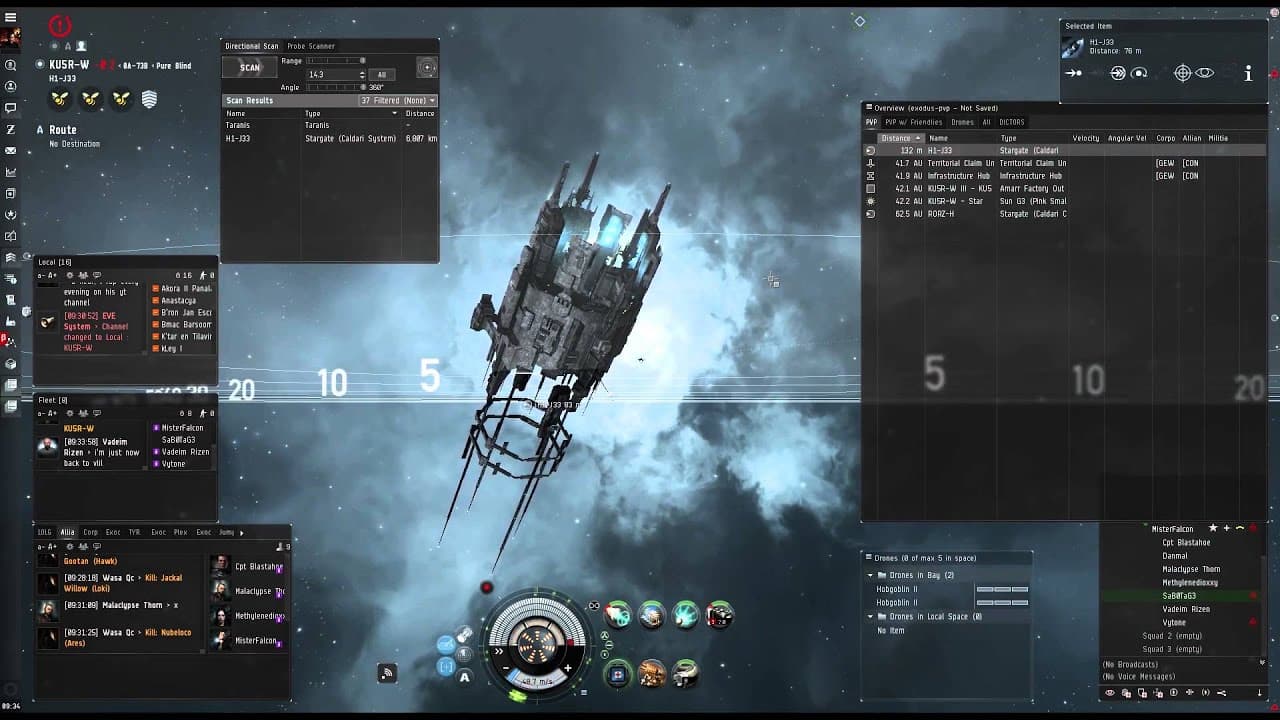 Moon Interdiction - SaB0TaG3 / TYR. / Exodus. - EVE Online PVP