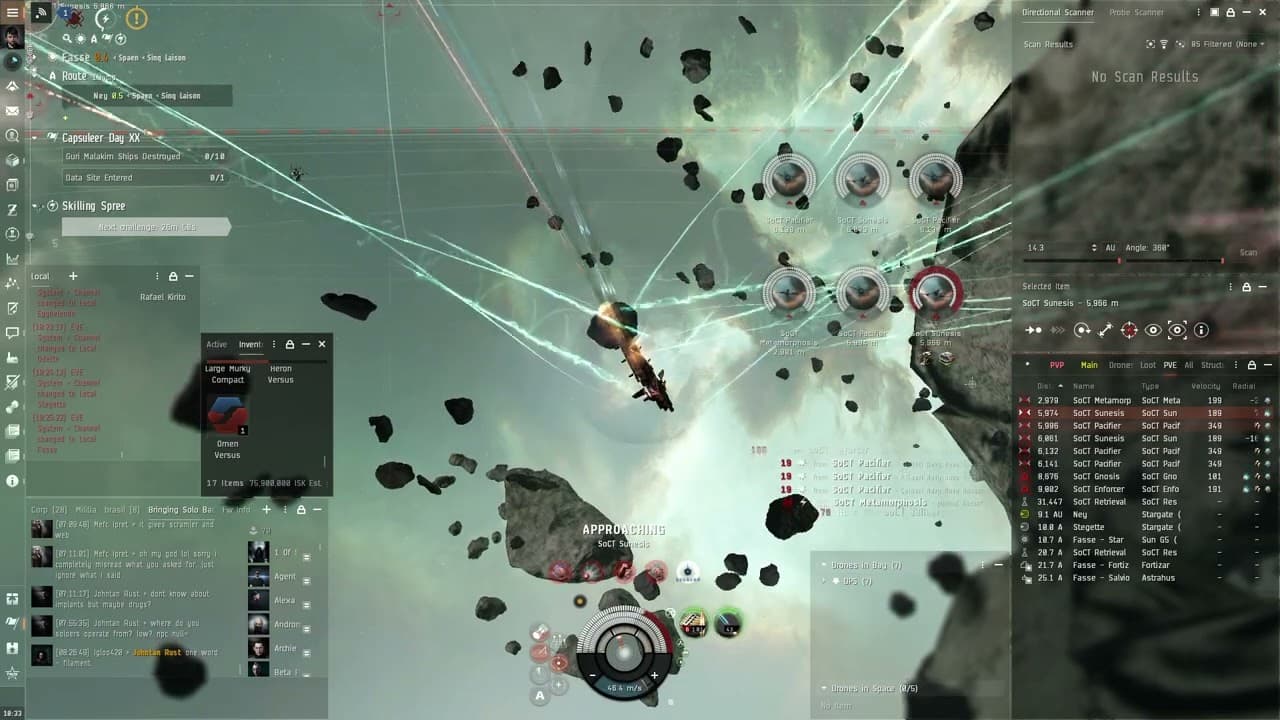 EvE Hurricane SoCT lowsec solo