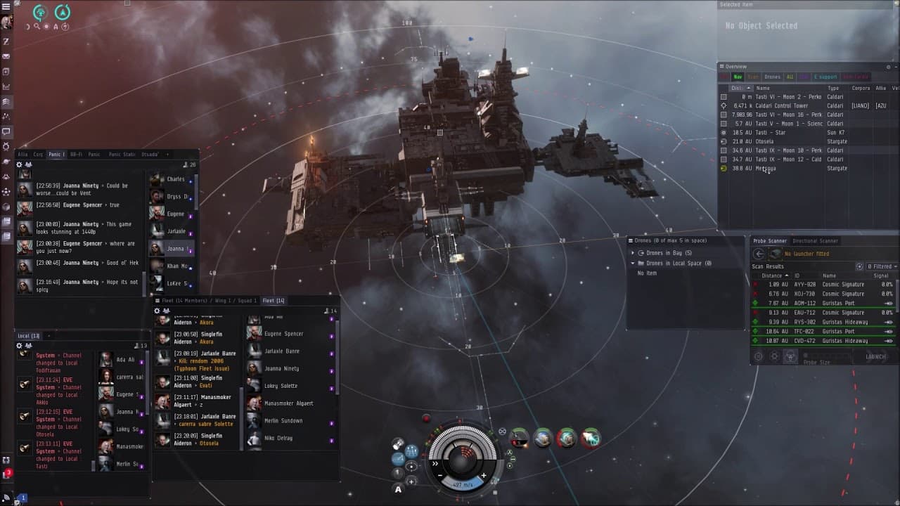 Panic Attack - Singlefin Evening Stroll Fleet - Shield Cruisers turns into Phoenix Kill