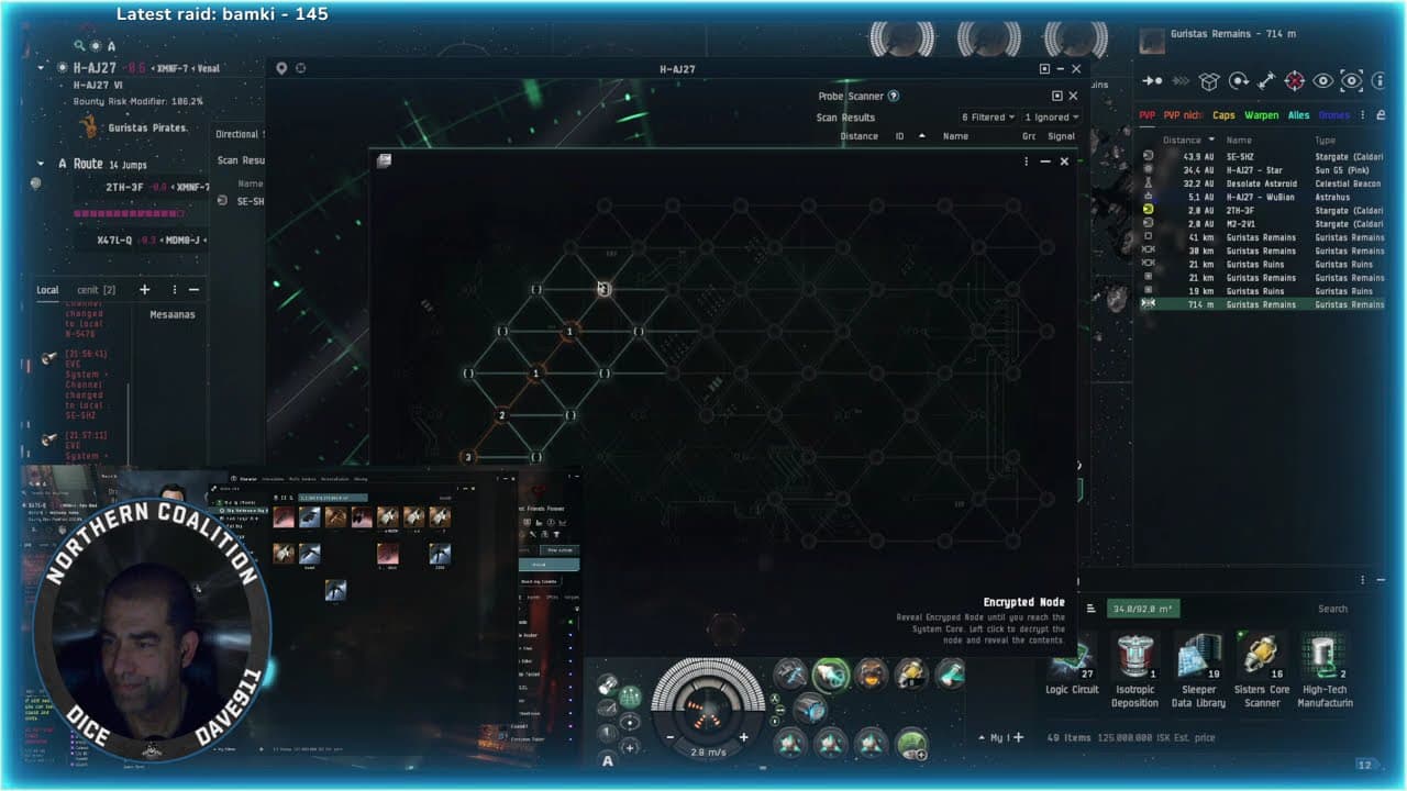 *EveOnline* *PVE/P*  some PVP and hacking - ISK Farming 01/02