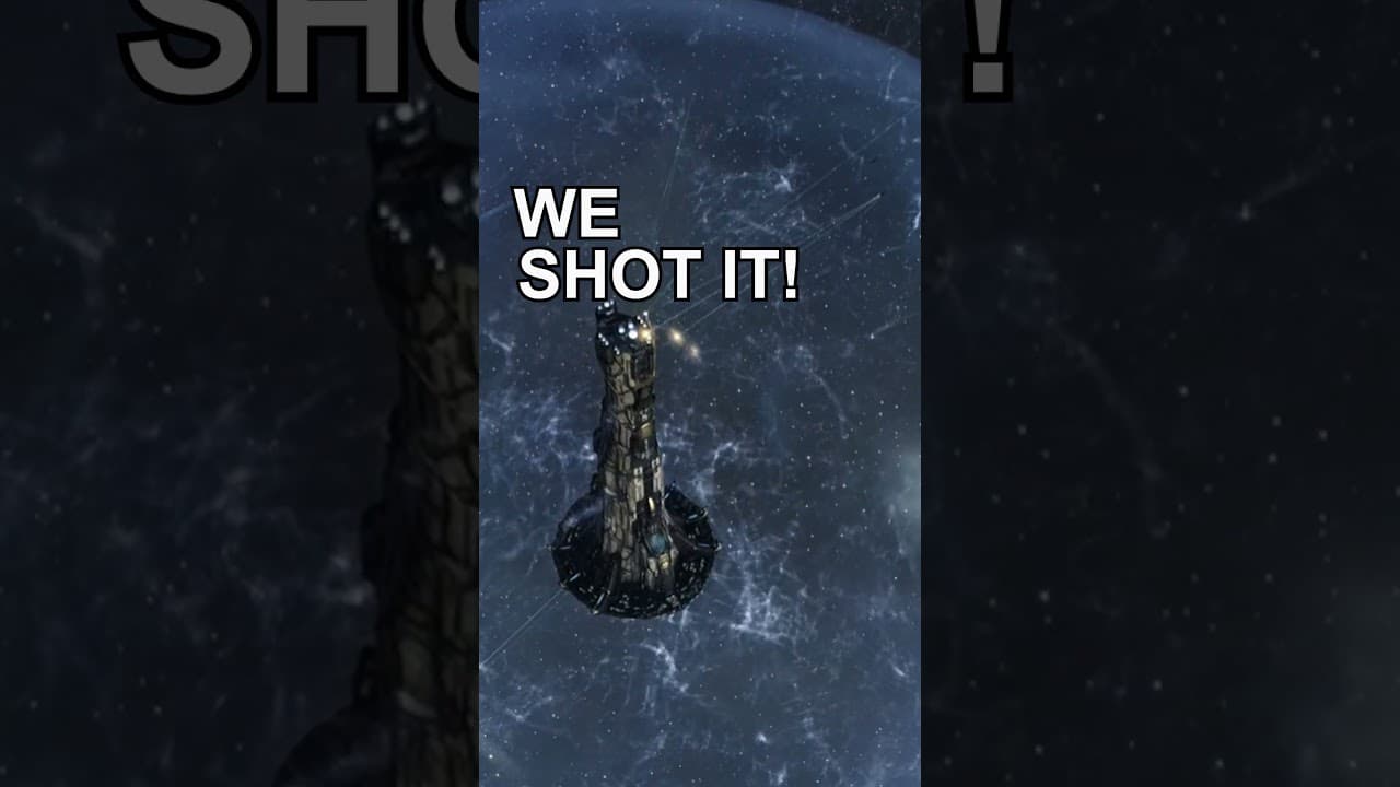SLOW Bumped & Shot a TITAN!!! #eveonline #mmo #spacegames #shorts