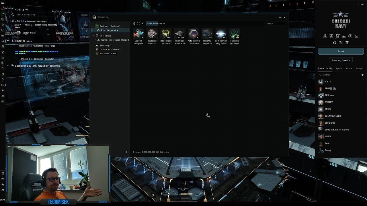 Eve Online - Excel prep for Capital Core Temperature Regulator (Legion prep)