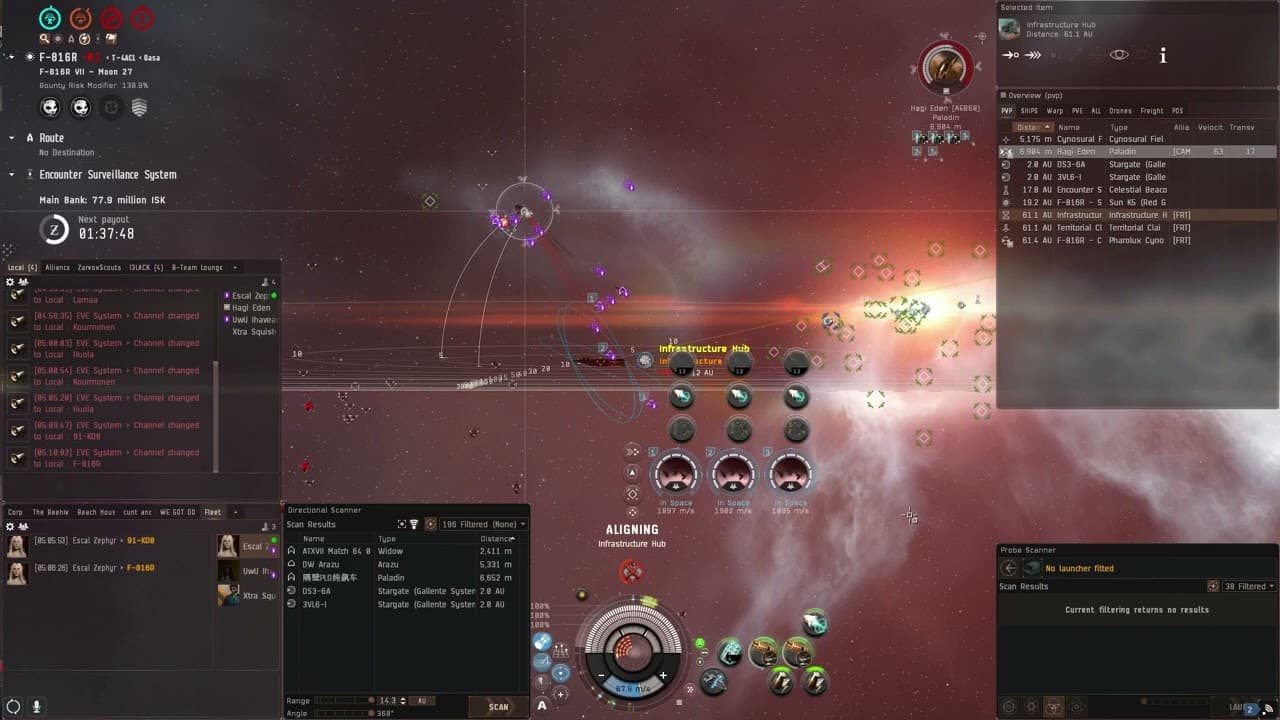 Dropping a carrier in Oasa
