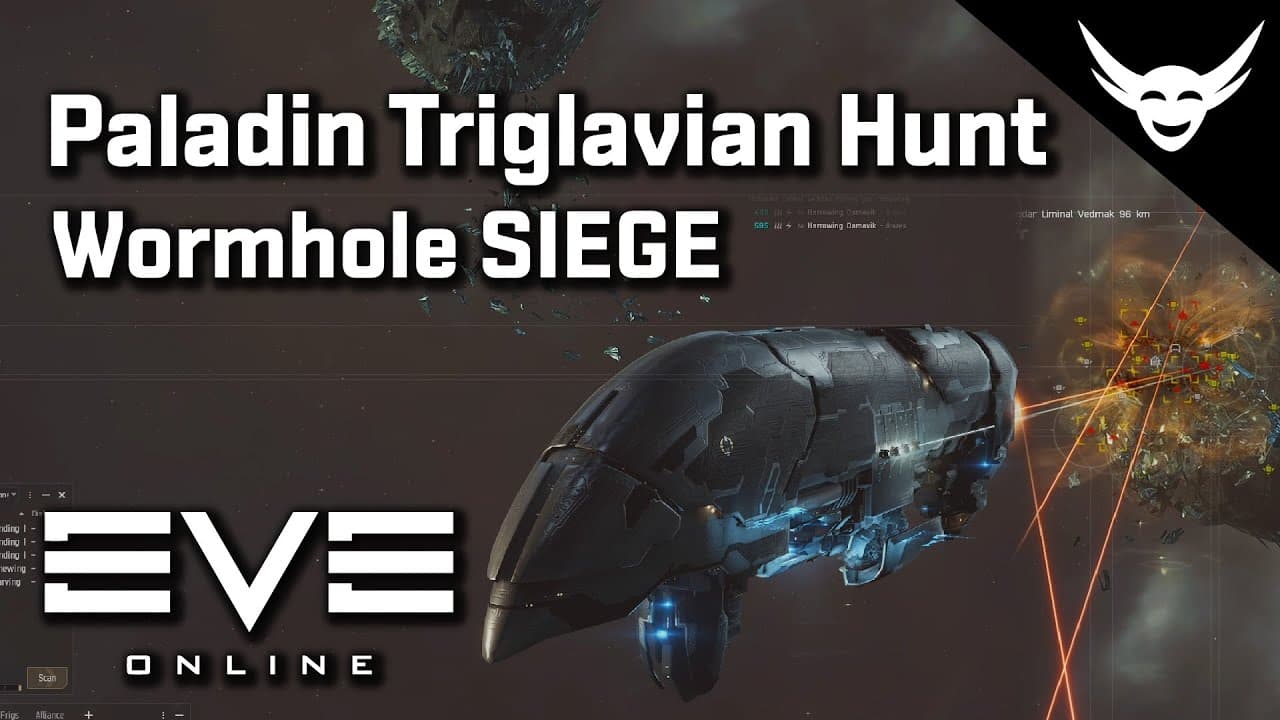 EVE Online - Sieging Wormhole in our new Paladin!