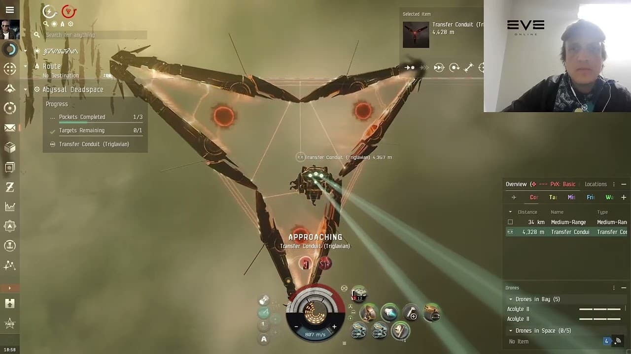 eve online gameplay (abyss firestorm t0)