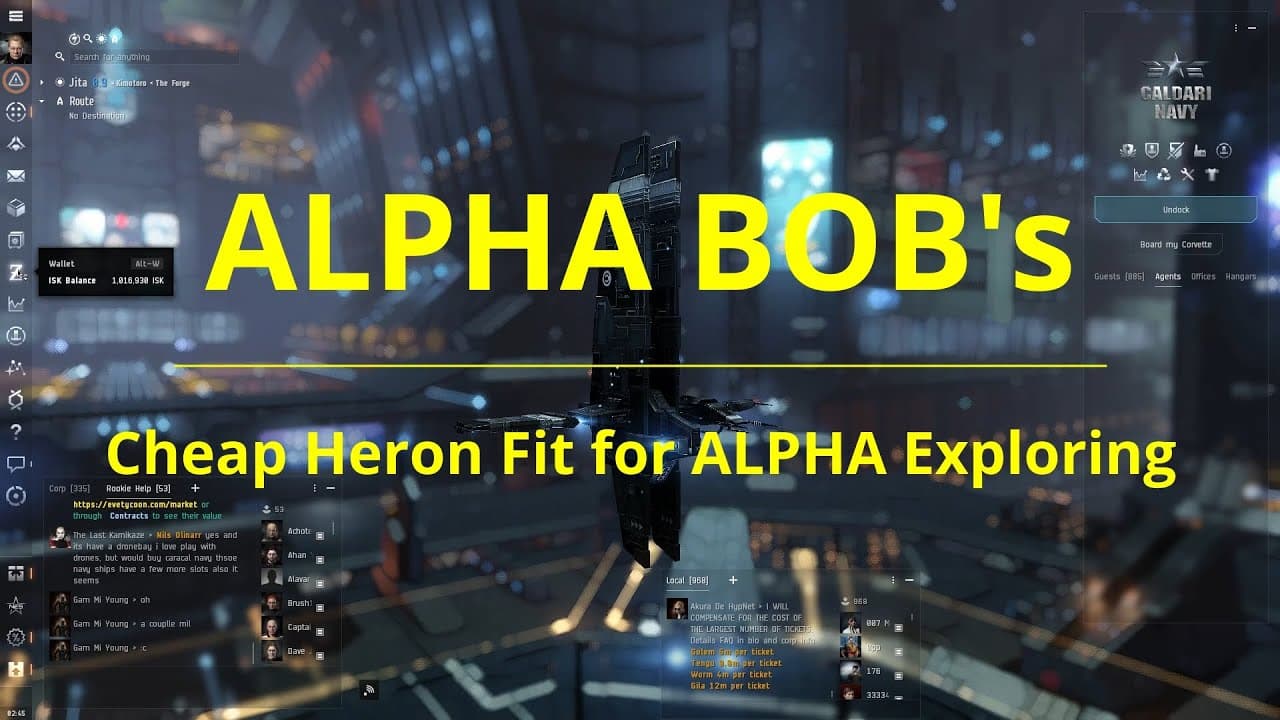 EVE ONLINE - Cheap Heron Fit for ALPHA Exploring (72 pts - 65 km - 3 secs)