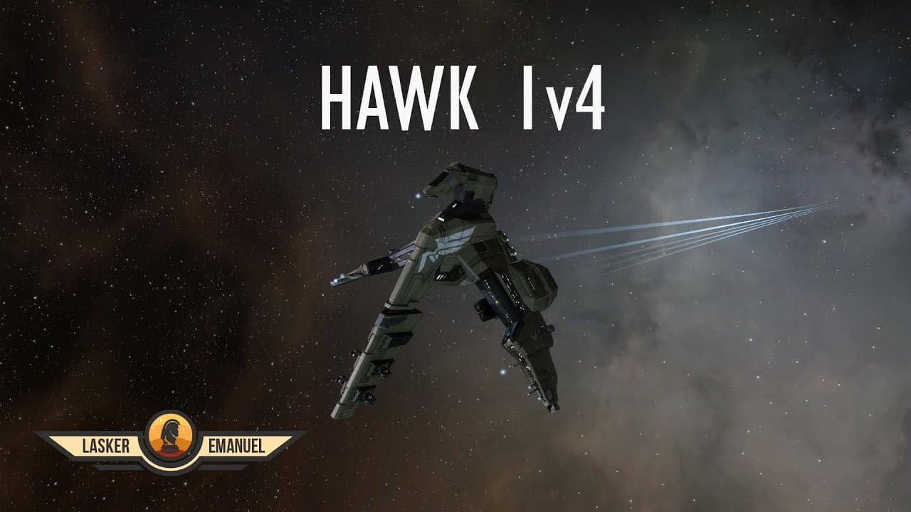 EVE Solo PVP: Hawk 1v4