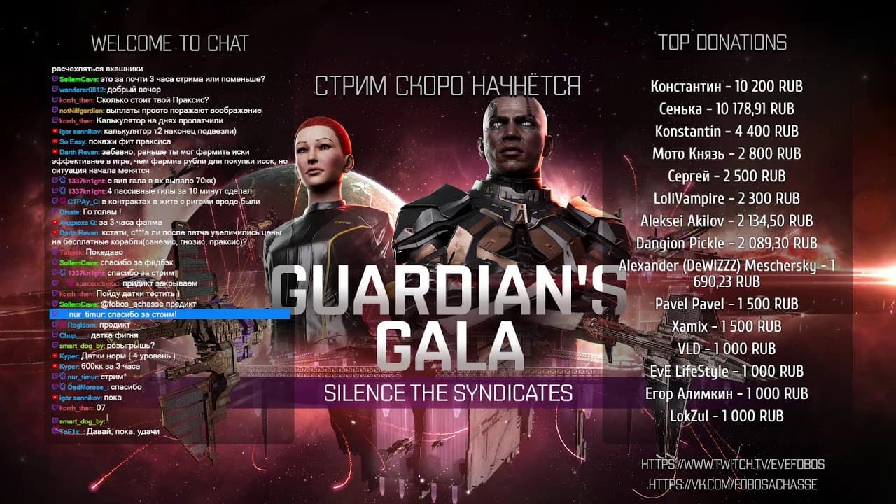 EVE online: Guardian's Gala ивент. Боевые аномалии обычные и VIP