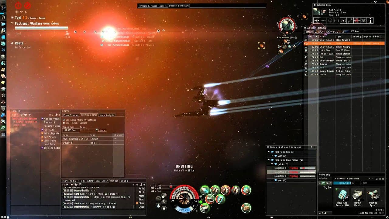 Eve Online: Sentinel vs Coercer + Ishkur