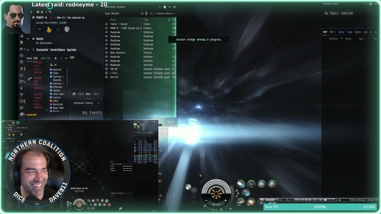 *EveOnline* *PVP* Fleet Hunter with nice Kronos Kill in the End 31/08