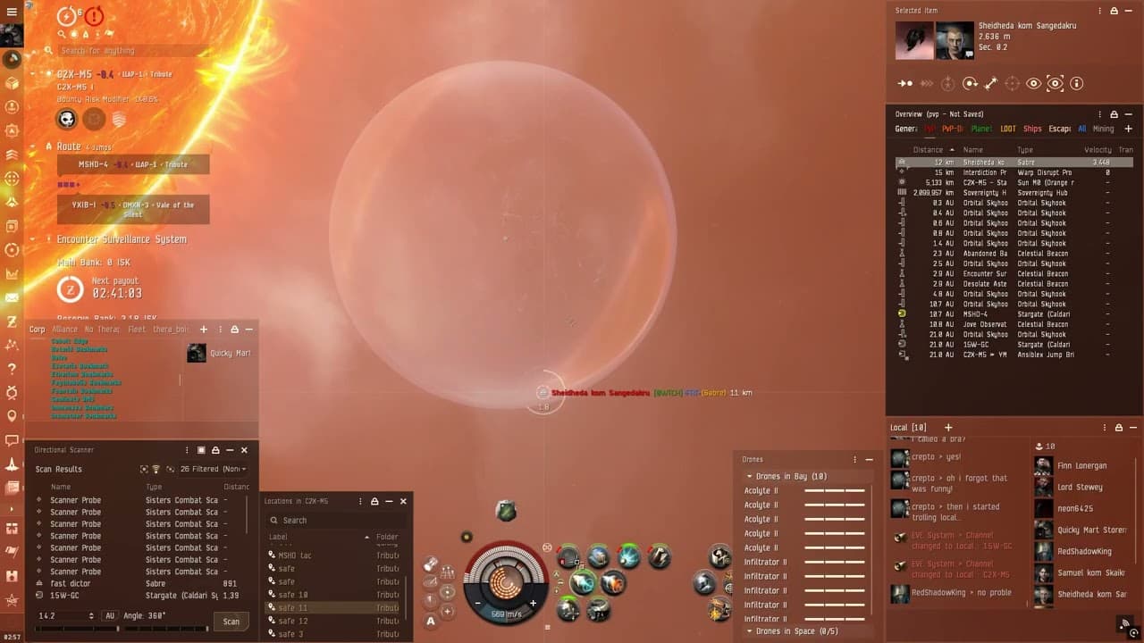 Eve Online Solo roam Harbinger fun filament