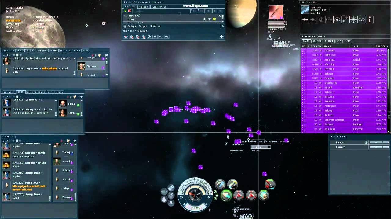 Eve Online- WIDOT NC fleet moves around PT5