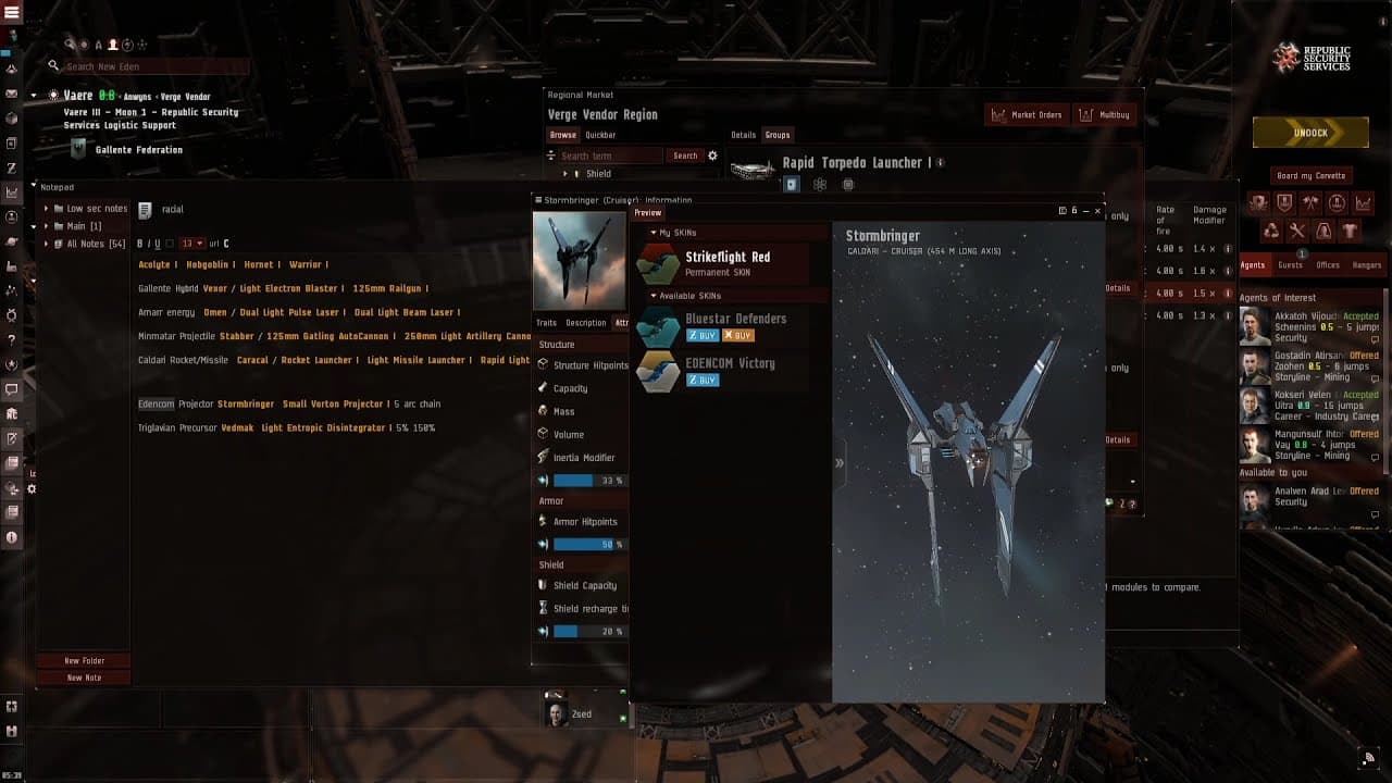 Eve online Racial Differences