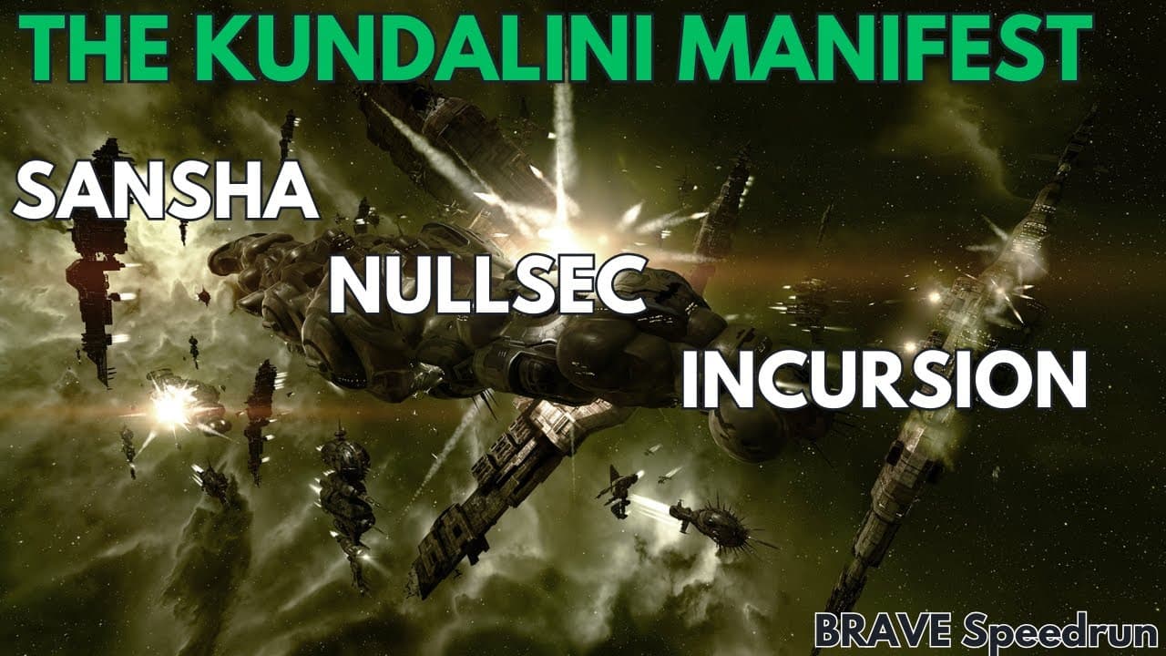 EVE:Online PVE END Game Content - Sansha Nullsec Incursion - The Kundalini Manifest in 4min - 2025