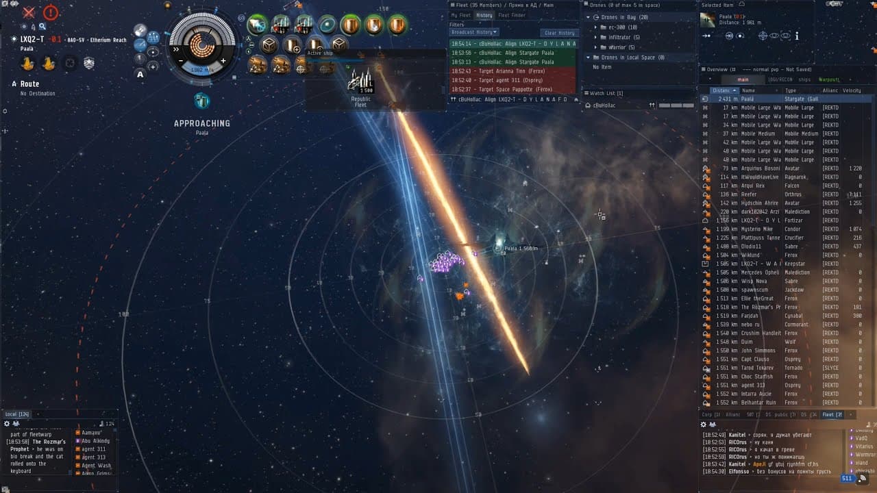 Eve Online. Titan's 'Jormungandr' Explosive Reaper and Machariel disappeared!