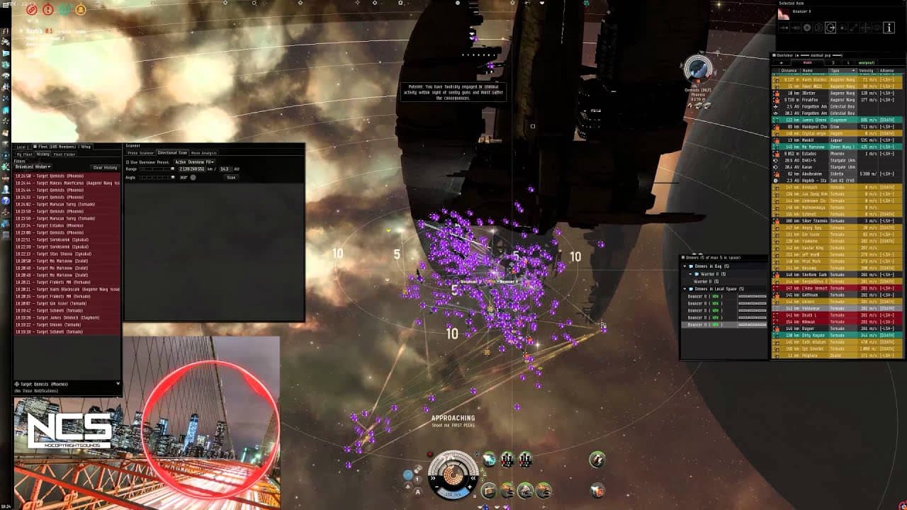 Darkness, The Kadeshi & HUN Reloaded vs "The Locals". EvE Online. Hyperion