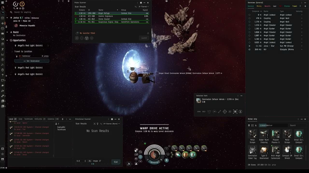 Eve Online - Angel Cartel Domination NPC kills (EP53)
