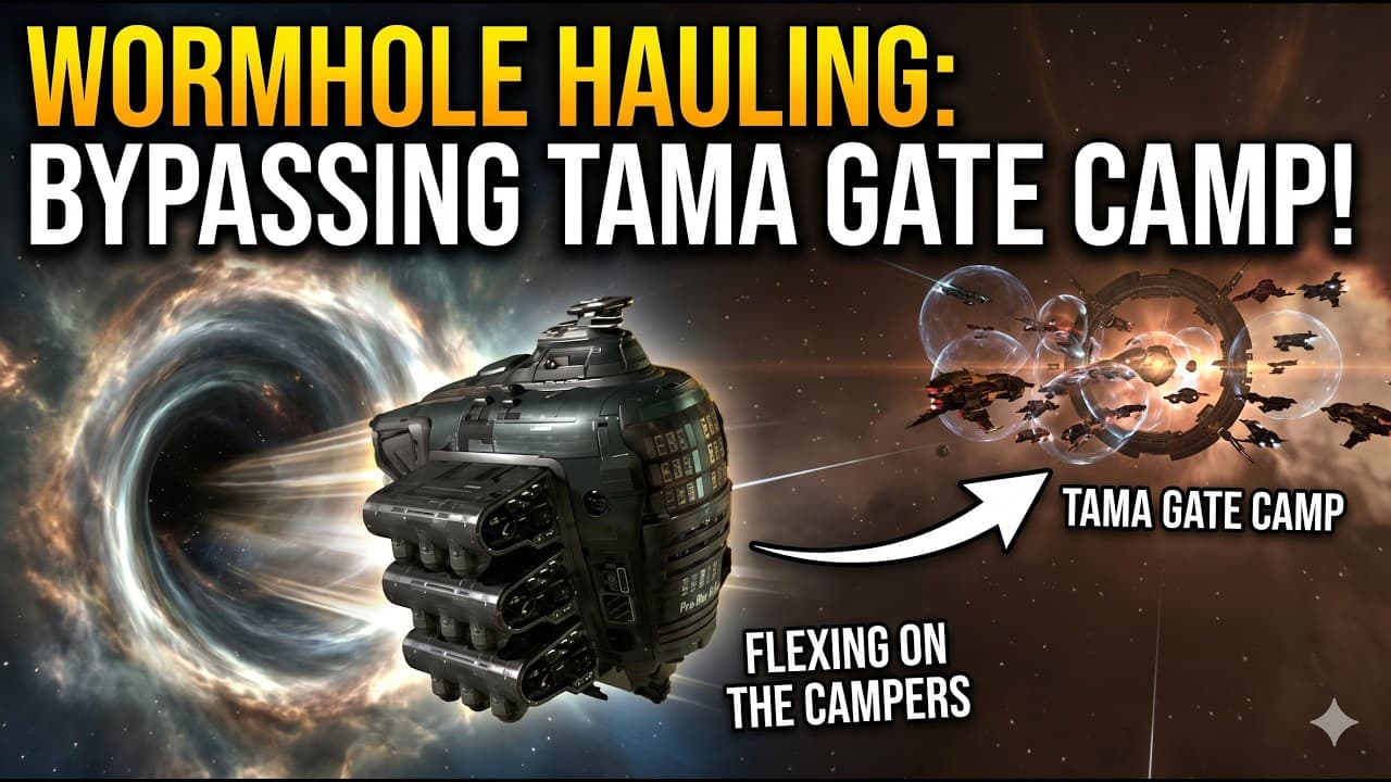 Hauling a Freighter Through EVE's Deadliest Gate Camp (And Flexing on Tama)