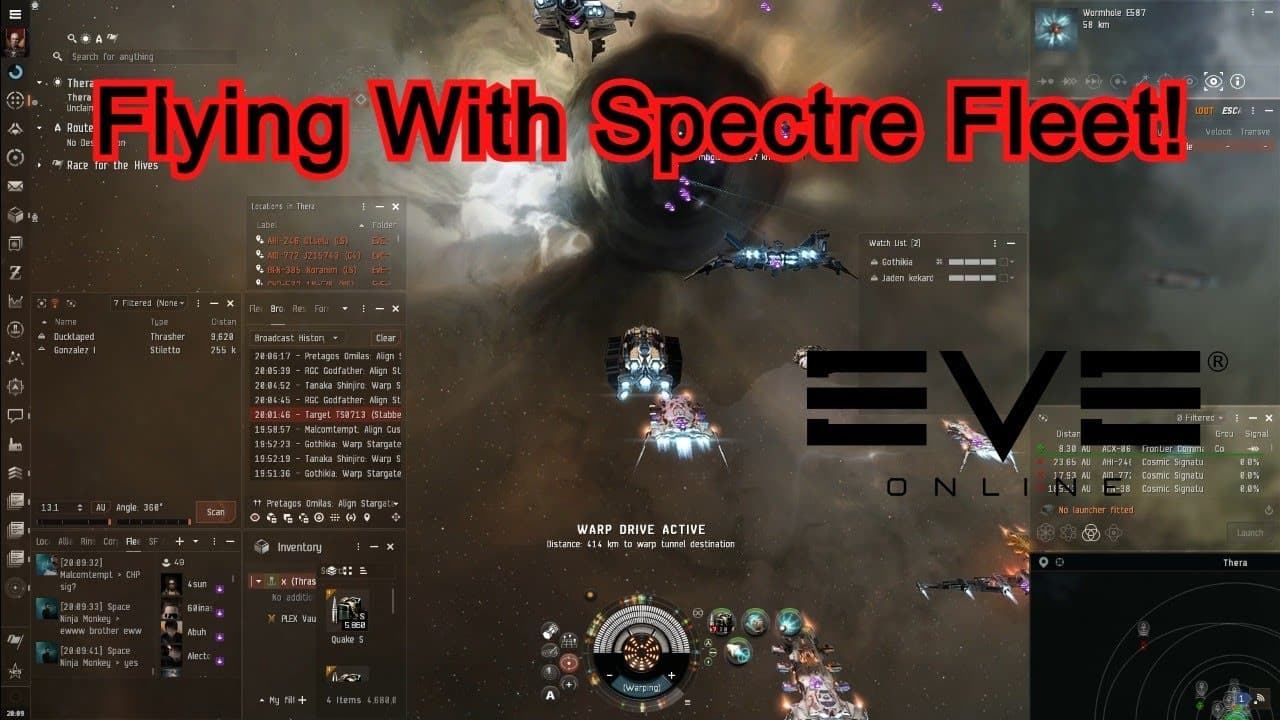 Eve Online - PvP Roam Highlights - Flying With Spectre Fleet!! 1