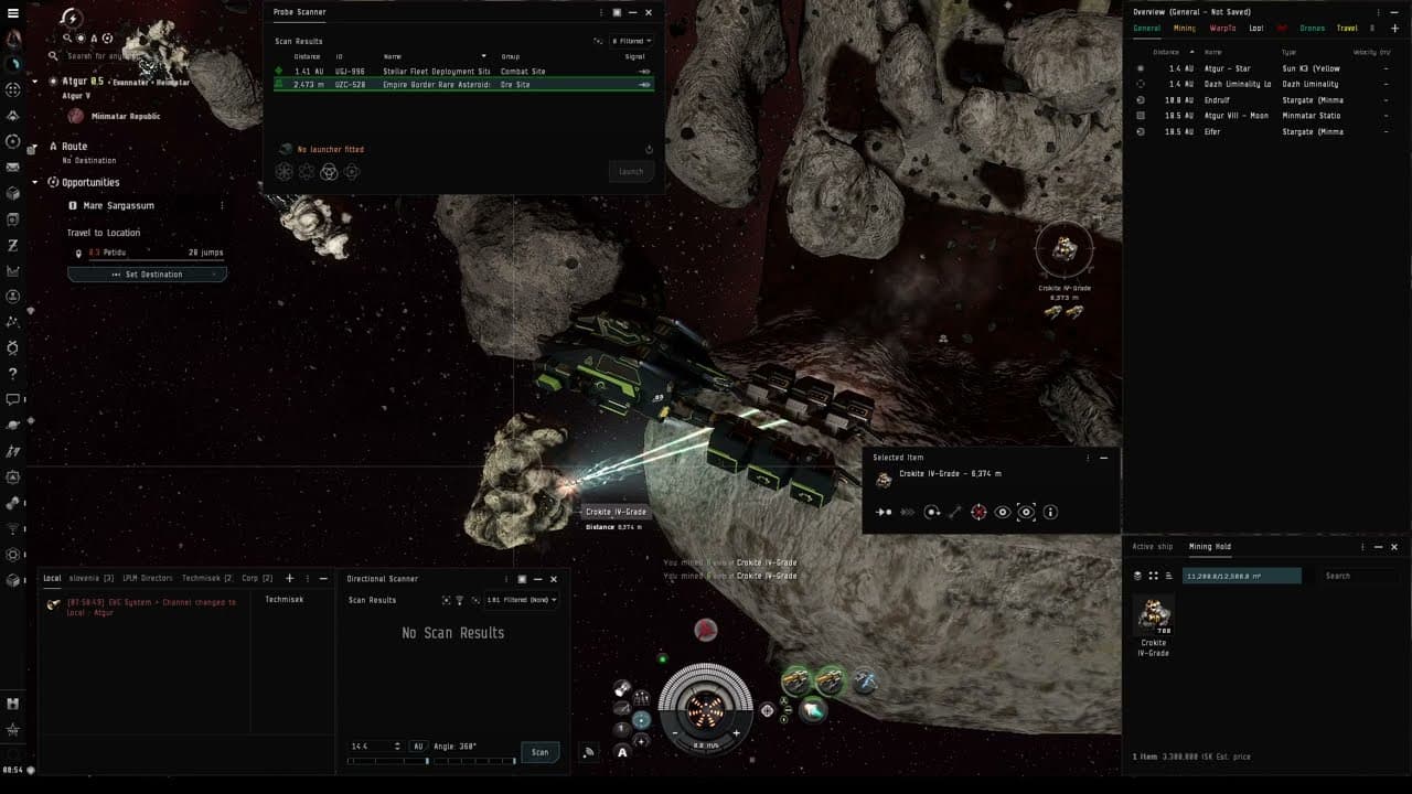 Eve Online - Empire Border Rare Asteroids (Ore site)