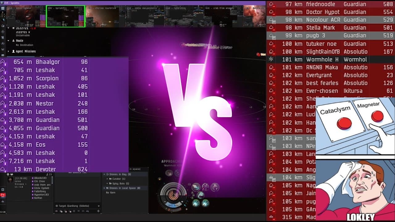 War and Wormhole - Gamble - Magnetar Brawl, Heavy Armor, EVE ONLINE PVP, Vindicator, Leshak POV