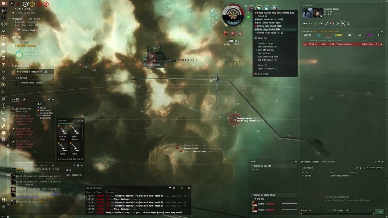 EvE DualTank Breacher Vs Hookbill - Draw