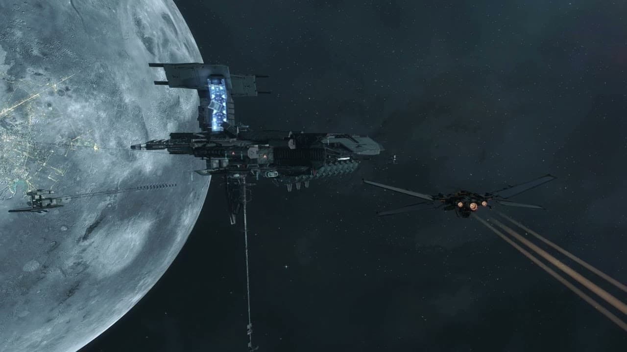 Flying past the space station - ASMR Relaxing Ambiente - EVE Online