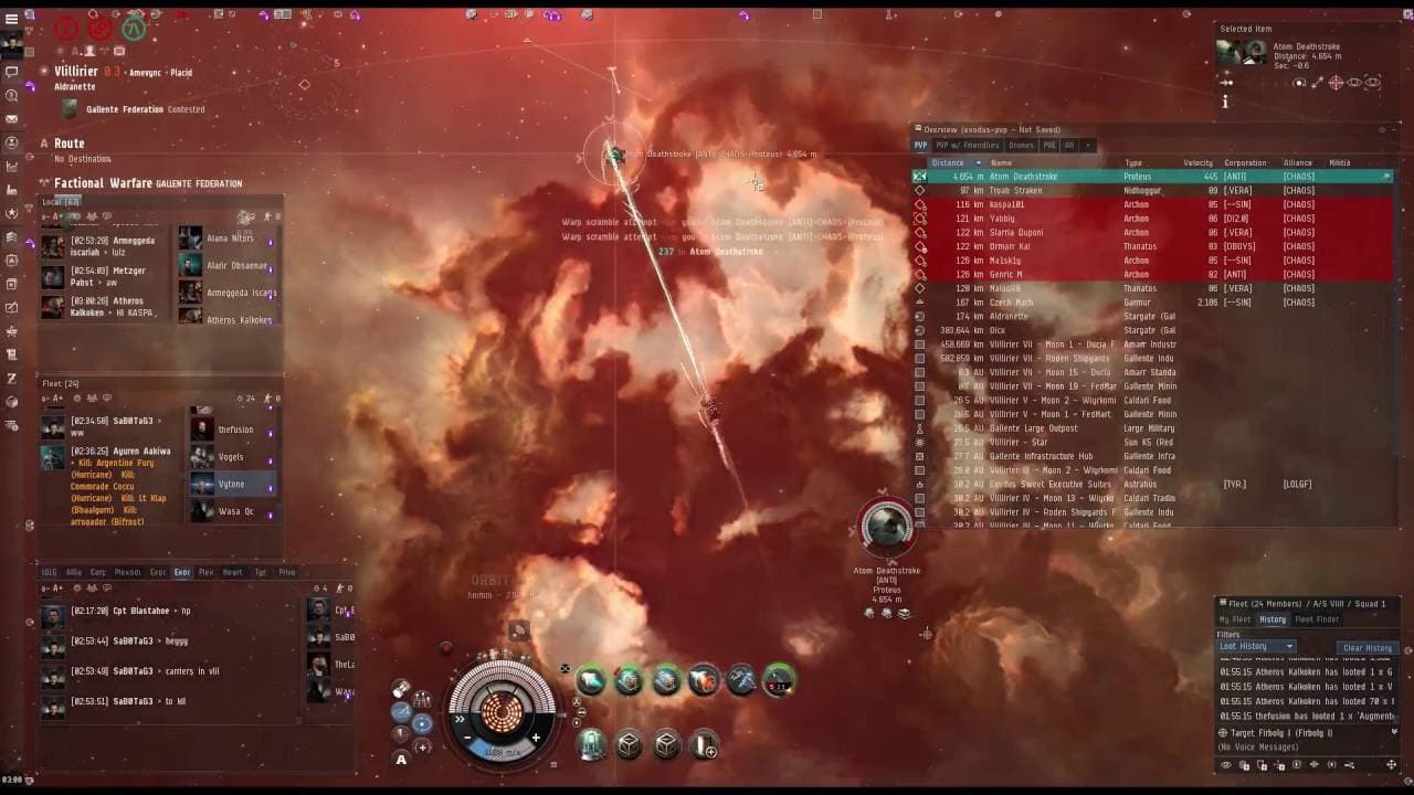 Sneakiest Proteus Kill Ever - SaB0TaG3 / TYR. / Exodus. - EVE Online PVP