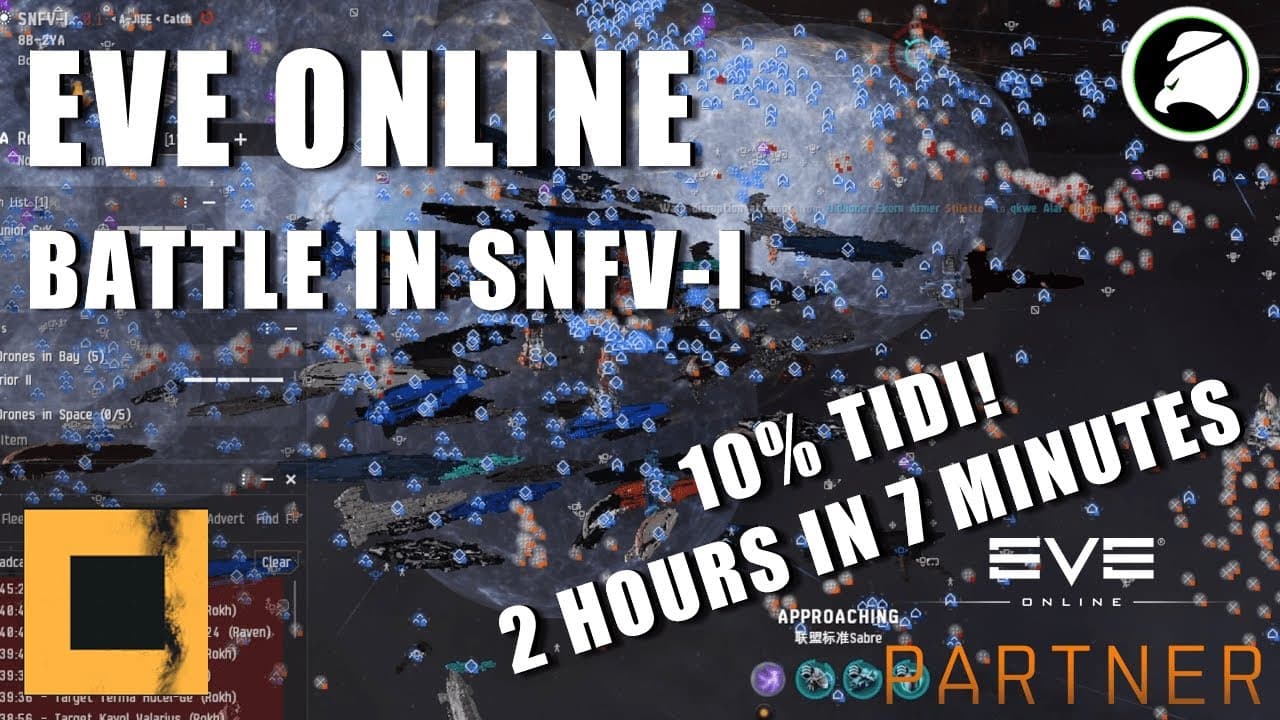 EVE Online Fleet Battle SNFV I TIDI Brawl