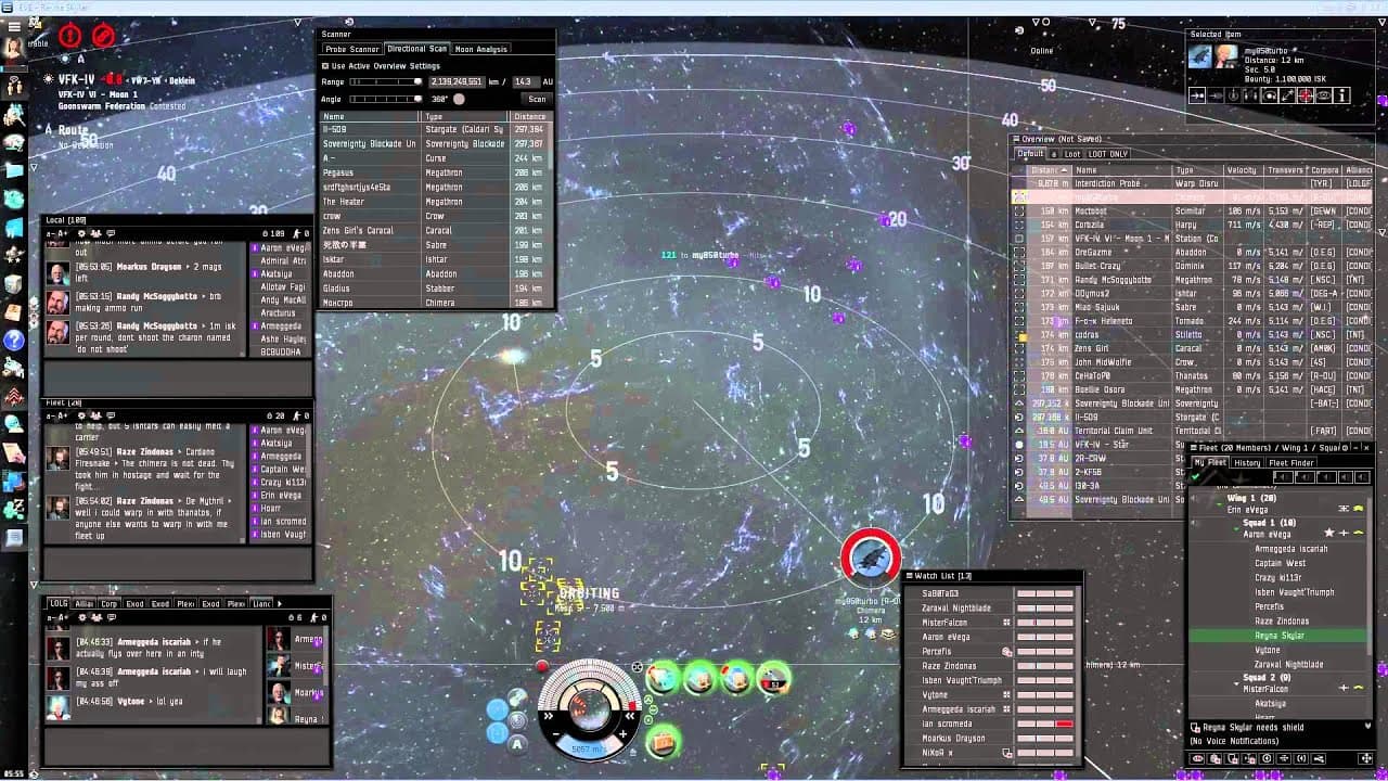 Bumping 2 Goonswarm Carriers to Death in VFK-IV - SaB0TaG3 / TYR. / Exodus. - EVE Online PVP