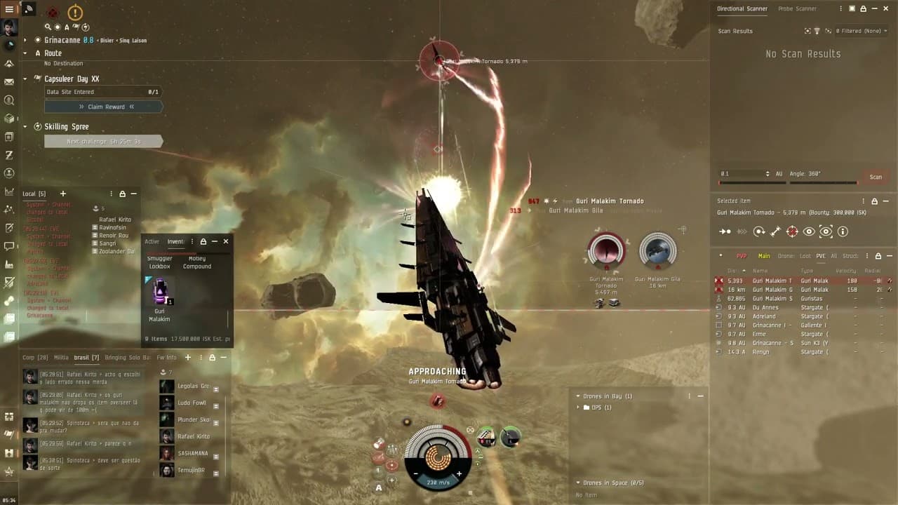 EvE Hurricane DPS Guri Malakin solo