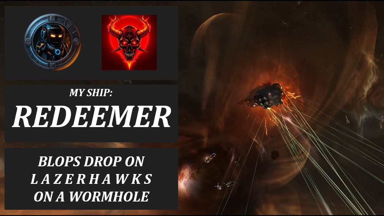 L A Z E R H A W K S running a C.R.A.B on a Wormhole and gets dropped! - Eve Online Black Ops PvP