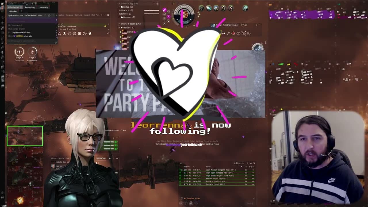 🔴ROAD TO EVE PARTNER STREAM 22 | Angel Faction War | @CyberNomad1 | ✅ drops!