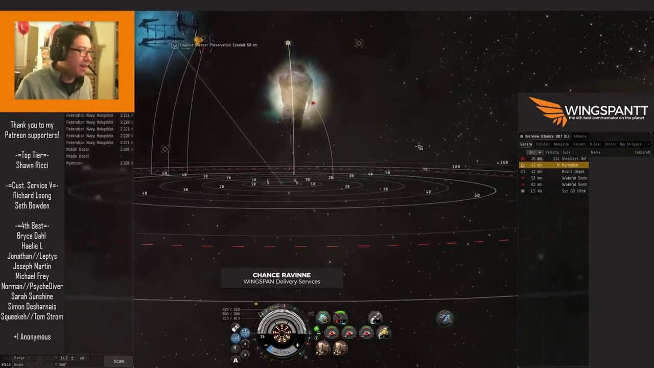 EVE Stealth Bomber versus Myrmidon -- Bombing Run Solo Clip!