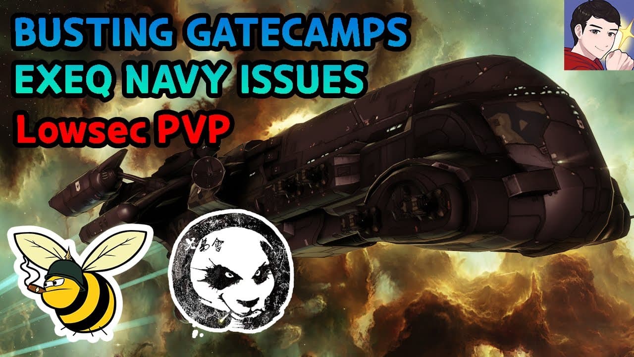 Busting Frat Gate Camp Multiboxing 8 EXEQ NAVYS #eveonline