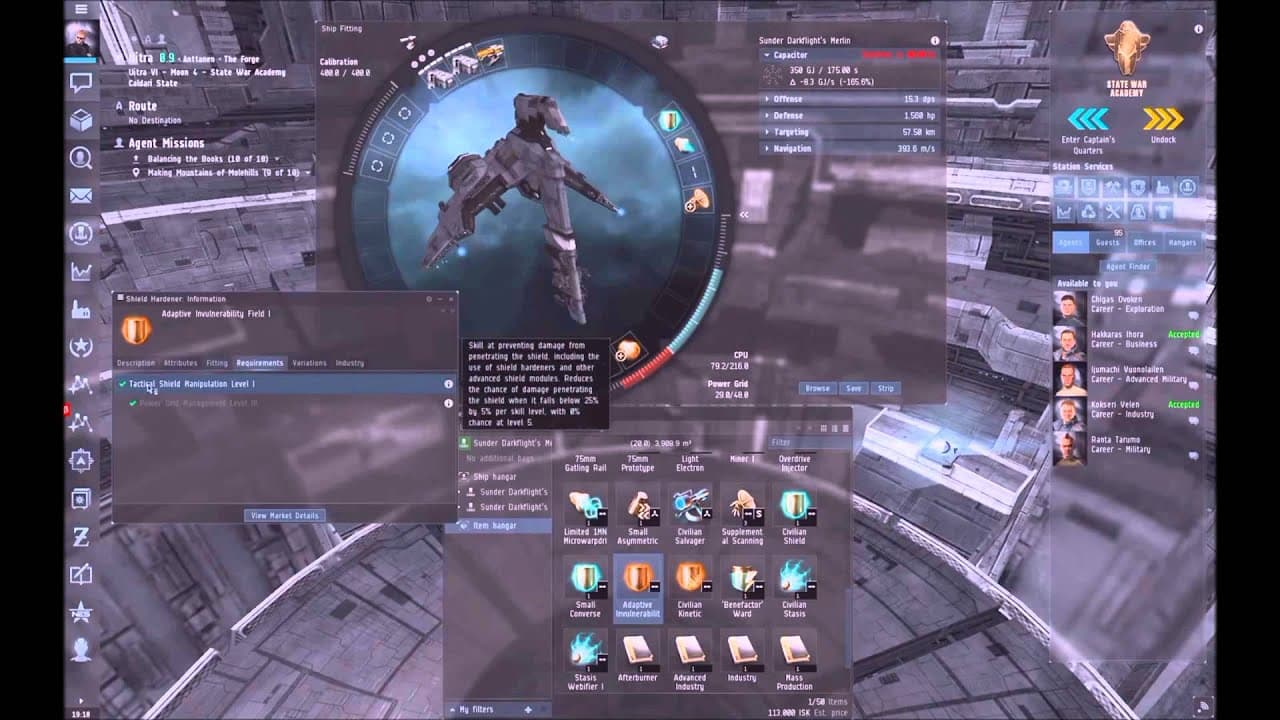 Let's Play Eve Online - Ep 19 - Industry Career Mission 9 - 10 & Business Career Mission 8 - 10