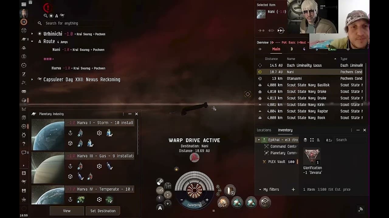 #eveonline Epithal PI Harvesting 59M ISK eve online gameplay Commentary #witchhouse pt. 3