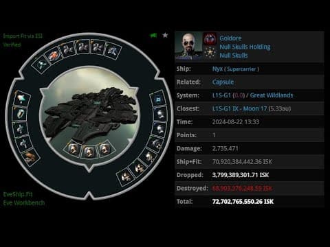 [EVE ONLINE / AMC] 22 AUG 2024 Killed Nyx in Great Wildlands